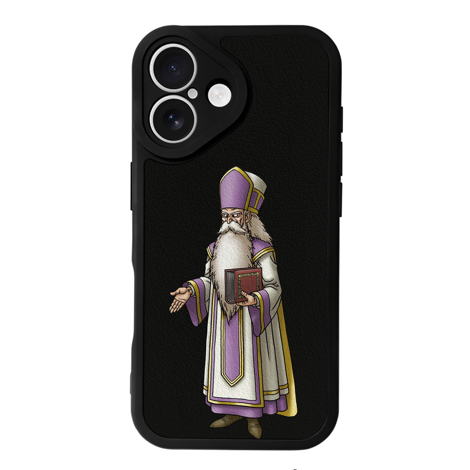 （画像用） ドラゴンクエスト Doragon Kuesuto Dragon Quest 【iPhone 16シリーズ対応】シリコンスマホケース（レザー調） 材質：シリコン